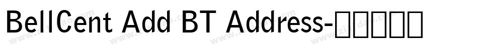 BellCent Add BT Address字体转换